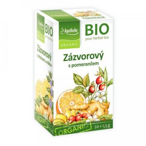 Apotheke BIO Zázvorový čaj s pomerančem 20×1,5g