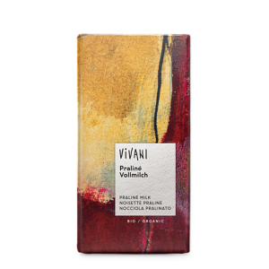 Čokoláda Vivani mléčná pralinková 100g BIO