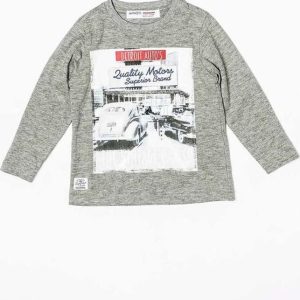 Tričko chlapecké s dlouhým rukávem, Minoti, RACE 3, šedá – 68/80 | 6-12m