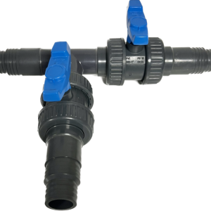 Poolservis Dvouventilový obtok pro 32 i 38mm hadici (vysavač – před filtraci)