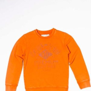 Mikina chlapecká s potiskem, Minoti, TUNES 9, oranžová – 86/92 | 18-24m