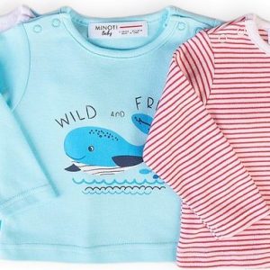 Tričko kojenecké s dlouhým rukávem 3pack, Minoti, Ship 8, kluk – 74/80 | 9-12m