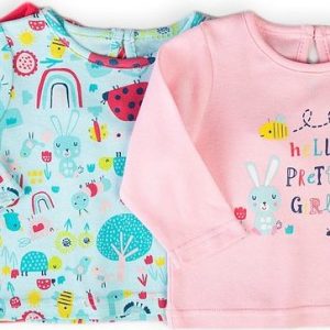 Tričko kojenecké s dlouhým rukávem 3pack, Minoti, Ladybug 4, holka – 74/80 | 9-12m