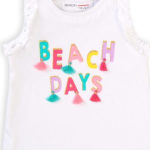 Tílko dívčí, Minoti, Paradise 5, bílá – 86/92 | 18-24m