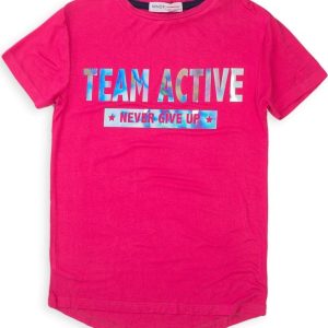 Tričko dívčí s krátkým rukávem, sportovní, Minoti, Awesome 3, růžová – 98/104 | 3/4let