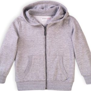 Mikina chlapecká celopropínací s kapucí, Minoti, 5ZTHRU 1, šedá – 152/158 | 12/13let
