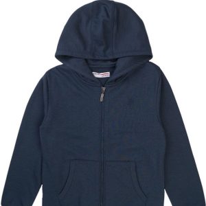 Mikina chlapecká celopropínací s kapucí, Minoti, 5ZTHRU 2, modrá – 98/104 | 3/4let
