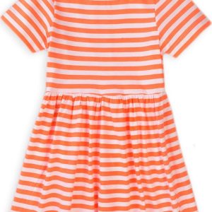 Šaty dívčí bavlněné, Minoti, 6TDRESS 4, oranžová – 92/98 | 2/3let