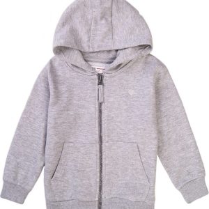 Mikina dívčí celopropínací s kapucí, Minoti, 6EMBZIP 3, šedá – 98/104 | 3/4let