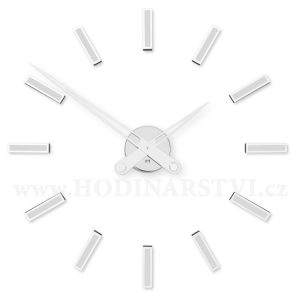 Designové nalepovací hodiny Future Time FT9600WH Modular white 60cm