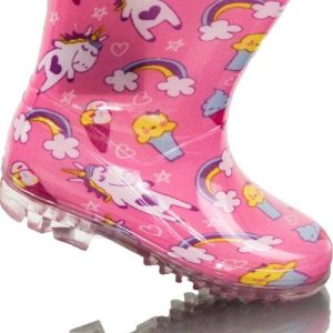dívčí holínky PVC – potisk jednorožec, Pidilidi, PL0089-03, růžová – 31