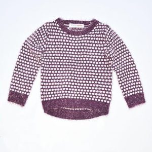 Svetr dívčí, Minoti, BERRY 8, fialová – 92/98 | 2/3let