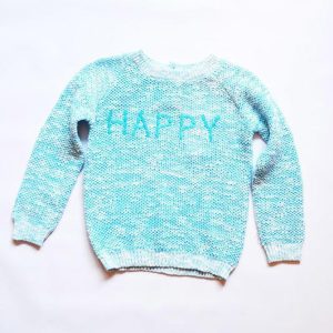 Svetr dívčí, Minoti, GLITTER 7, modrá – 98/104 | 3/4let