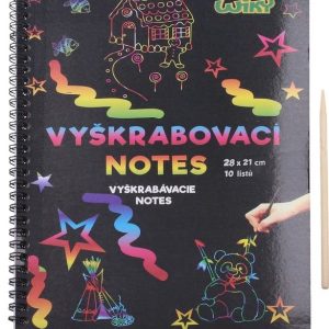 Vyškrabovací notes 28×21, 10listů, W010970
