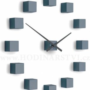 Designové nástěnné nalepovací hodiny Future Time FT3000GY Cubic grey