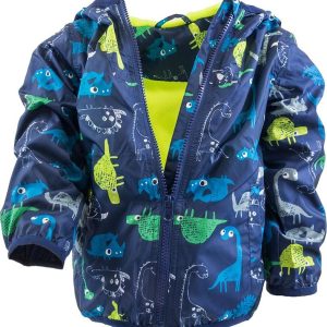 chlapecká jarní/podzimní bunda s potiskem a kapucí, Pidilidi, PD1092-04, modrá – 92/98 | 2/3let