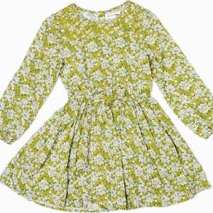 Šaty dívčí, Minoti, FOREST 4, zelená – 92/98 | 2/3let