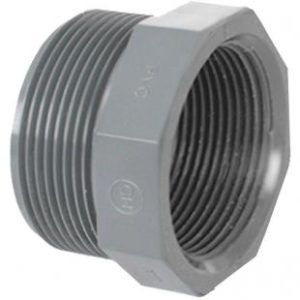 Vagnerpool PVC Redukce krátká závitová 2“ ext. vnější závit x 1 1/2“ int. vnitřní závit