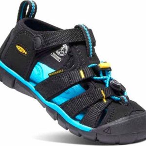Dětské sandály SEACAMP II CNX, black/keen yellow, Keen, 1025141/1025128/1025108, černá – 24