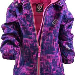 bunda softshellová dívčí s kapucí, Pidilidi, PD1089-03, holka – 98 | 3roky