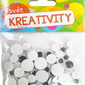 Oči pohyblivé mix velikostí, 60ks, W011807