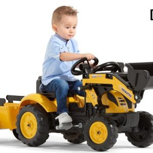 Šlapací traktor 2076M Komastu Pedal backhoe s přívěsem, Falk, W014092