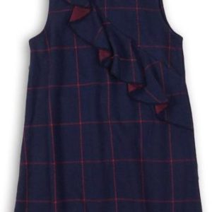 Kostkované šaty, Minoti, PREP 8, modrá – 98/104 | 3/4let