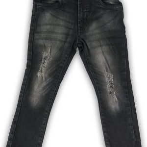 Kalhoty džínové chlapecké, Minoti, WORD 8, černá – 98/104 | 3/4let