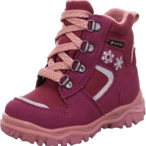 dívčí kozačky šněrovací HUSKY1 GTX, Superfit, 1-000046-5010, růžová – 29