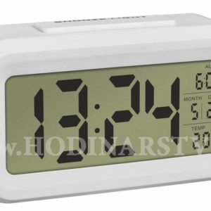 Digitální budík s možností podsvícení TFA 60.2018.02 LUMIO – barva bílá