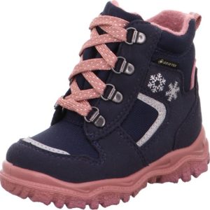 dívčí kozačky šněrovací HUSKY1 GTX, Superfit, 1-000046-8010, tmavě modrá – 30