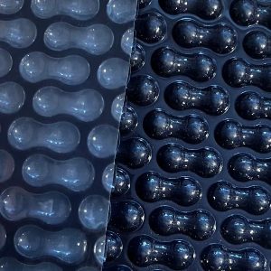 Poolservis Bazénová solární plachta na bazén černá 500mic – na míru ŠÍřka: 3 metry, Délka: 1,5m