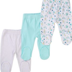 Kalhoty kojenecké 3pack, Minoti, Snail 12, modrá – 74/80 | 9-12m