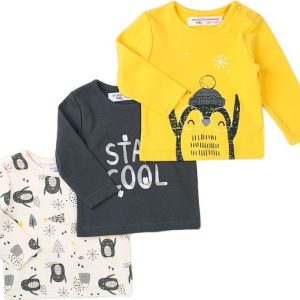 Tričko kojenecké 3pack, Minoti, Hug 8, kluk – 74/80 | 9-12m
