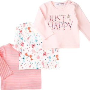Tričko kojenecké 3pack, Minoti, Robbin 11, růžová – 74/80 | 9-12m