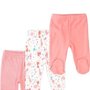 Kalhoty kojenecké 3pack, Minoti, Robbin 14, růžová – 74/80 | 9-12m