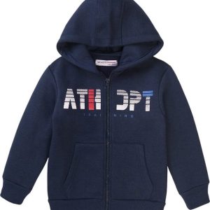 Mikina chlapecká s kapucí, Minoti, 7BZTHRU 4, modrá – 98/104 | 3/4let