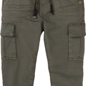 Kalhoty chlapecké podšité, Minoti, 7BLCOMBAT 4, khaki – 98/104 | 3/4let