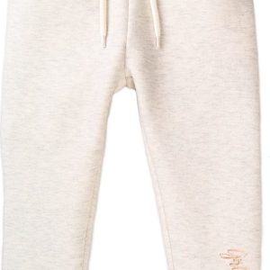 Tepláky dívčí, Minoti, 8GFJOG 6, béžová – 98/104 | 3/4let