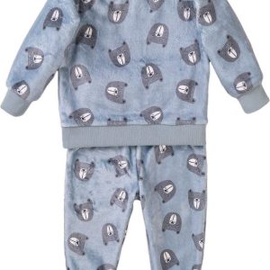 Pyžamo chlapecké fleecové, Minoti, TB PYJ 20, modrá – 80/86 | 12-18m