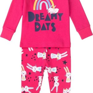 Pyžamo dívčí, Minoti, TG PYJ 12, růžová – 80/86 | 12-18m