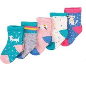 Ponožky dívčí 5pack, Minoti, NBG SOCK 18, holka – 92/98 | 2/3let