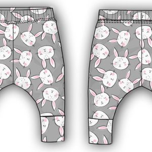 Kalhoty kojenecké BIO bavlna, Minoti, Blush 2, šedá – 74/80 | 9-12m