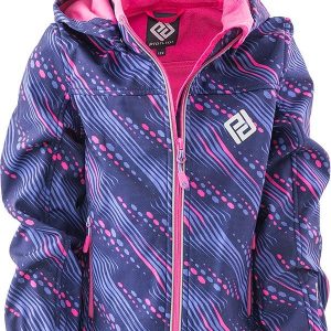 bunda softshellová dívčí s kapucí, Pidilidi, PD1102-01, růžová – 98 | 3roky
