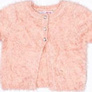 Svetr dívčí chlupatý, Minoti, PARTY 8, růžová – 86/92 | 18-24m