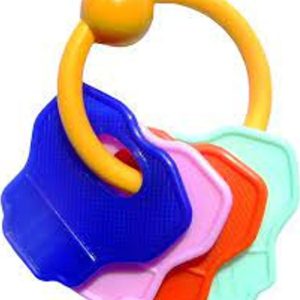 Kousátko a chrastítko klíče pro miminko, EVK