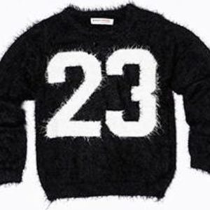 Svetr dívčí chlupatý, Minoti, GRUNGE 4, černá – 98/104 | 3/4let