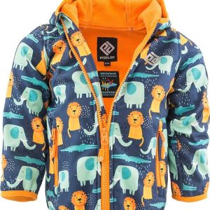 bunda chlapecká softshellová s potiskem a pevnou kapucí, Pidilidi, PD1103-02, Kluk – 68/74 | 6-9m