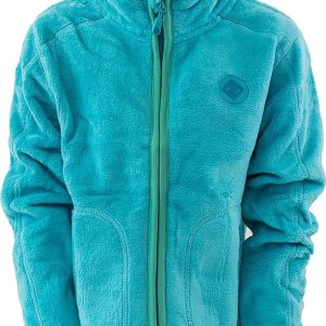 mikina dětská chlupatá se stojáčkem, Pidilidi, PD1114-15, tyrkysová – 98 | 3roky