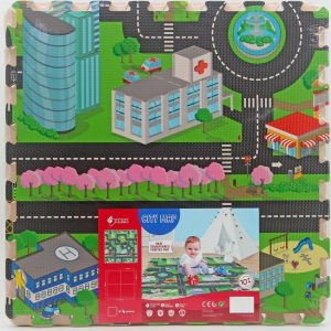 Měkké bloky na podlahu město 118 x 118 cm, Wiky